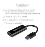 Startech adaptador usb 3.0 a hdmi  negro