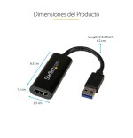 Startech adaptador usb 3.0 a hdmi  negro