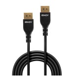 Cable lindy 36461  displayport 1 m negro negro, 1 m, displayport, displayport, macho, macho, 7680 x 4320 pixeles