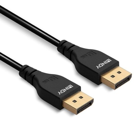 Cable lindy 36461  displayport 1 m negro negro, 1 m, displayport, displayport, macho, macho, 7680 x 4320 pixeles