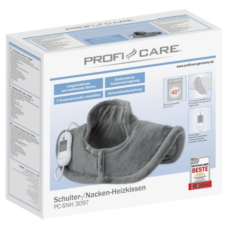 Almohadilla térmica proficare para hombros y cuello pc-snh 3097 gris, 52 x 50 cm 330970
