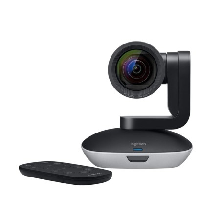 Webcam logitech ptz pro2 negra / plata 1080p / 30fps / panoramica / mando a distncia / usb 960-001186