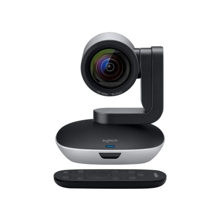 Webcam logitech ptz pro2 negra / plata 1080p / 30fps / panoramica / mando a distncia / usb 960-001186