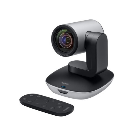 Webcam logitech ptz pro2 negra / plata 1080p / 30fps / panoramica / mando a distncia / usb 960-001186