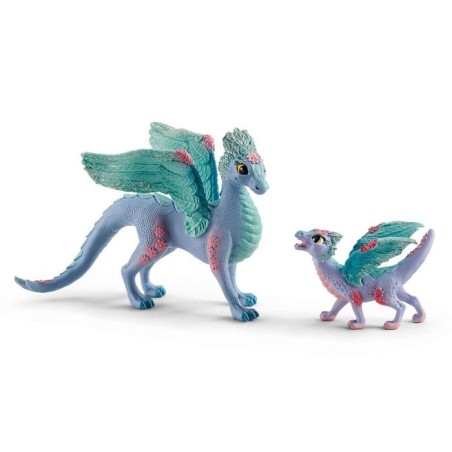 Figura schleich bayala dragón floral y bebé 70592