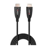 Cable lindy  fibra óptica híbrido hdmi 2.1 8k60 negro, 10 metros, cable aoc 38510