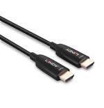 Cable lindy  fibra óptica híbrido hdmi 2.1 8k60 negro, 10 metros, cable aoc 38510
