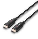 Cable lindy  fibra óptica híbrido hdmi 2.1 8k60 negro, 10 metros, cable aoc 38510