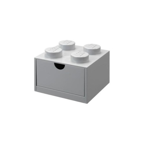 Cajón de escritorio lego 4 de room copenhagen, caja de almacenamiento gris, tachuelas 40201740