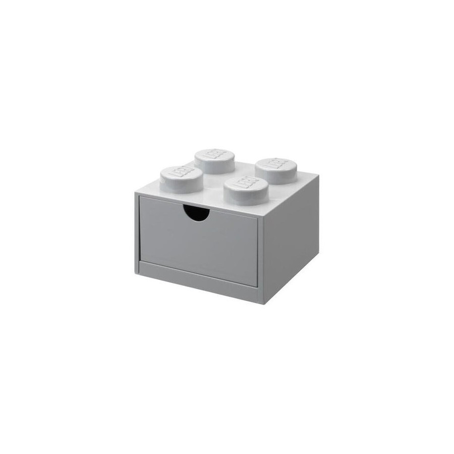 Cajón de escritorio lego 4 de room copenhagen, caja de almacenamiento gris, tachuelas 40201740