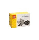 Room copenhagen juego de 3 cajones de escritorio lego, caja de almacenamiento blanco 43250801