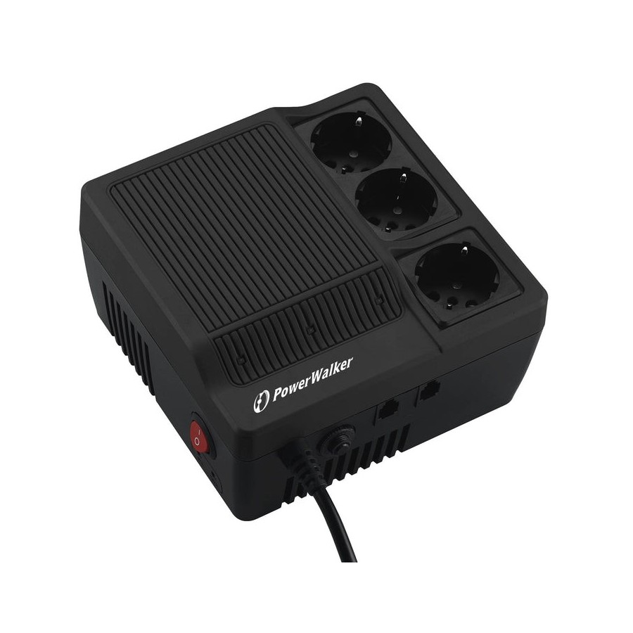 Powerwalker avr 1000 regulador de voltaje 3 salidas ac 180-264 v negro