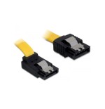 Delock 82804 cable sata de 6 gb/s recto hacia arriba en ángulo de 30 cm amarillo