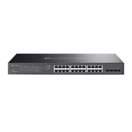 Switch semigestionable poe+ tp-link sg2428lp 28p de los cuales 16p giga poe+ 8p giga + 4p slot giga sfp soporta 150w