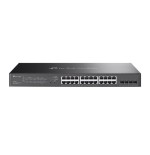 Switch semigestionable poe+ tp-link sg2428lp 28p de los cuales 16p giga poe+ 8p giga + 4p slot giga sfp soporta 150w
