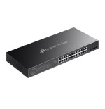 Switch semigestionable poe+ tp-link sg2428lp 28p de los cuales 16p giga poe+ 8p giga + 4p slot giga sfp soporta 150w