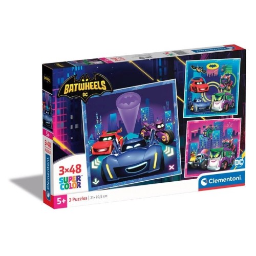 Puzzle maxi batwheels 3x48pzs