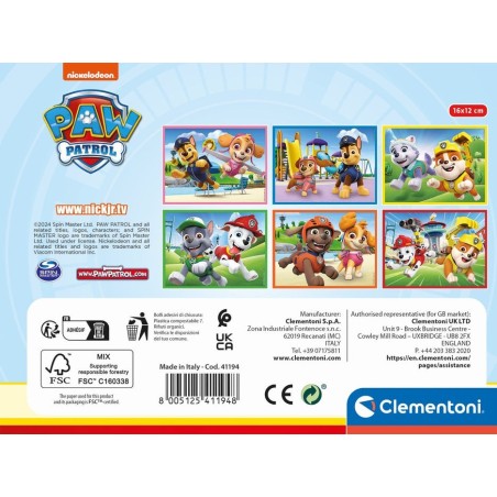 Puzzle cubo patrulla canina paw patrol 12pzs