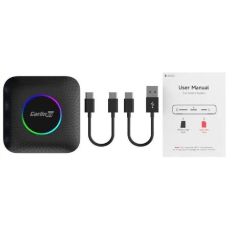 Adaptador inalámbrico carlinkit cpc200-tbox led 4g  carplay/android auto