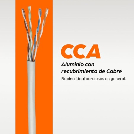 Cable intellinet cat5e utp bulk solid 305 m 1000 ft. 24awg gris