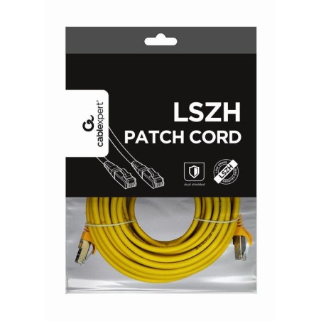 Gembird cable de red rj45 cat. 6a sftp lszh 10m amarillo pp6a-lszhcu-y-10m