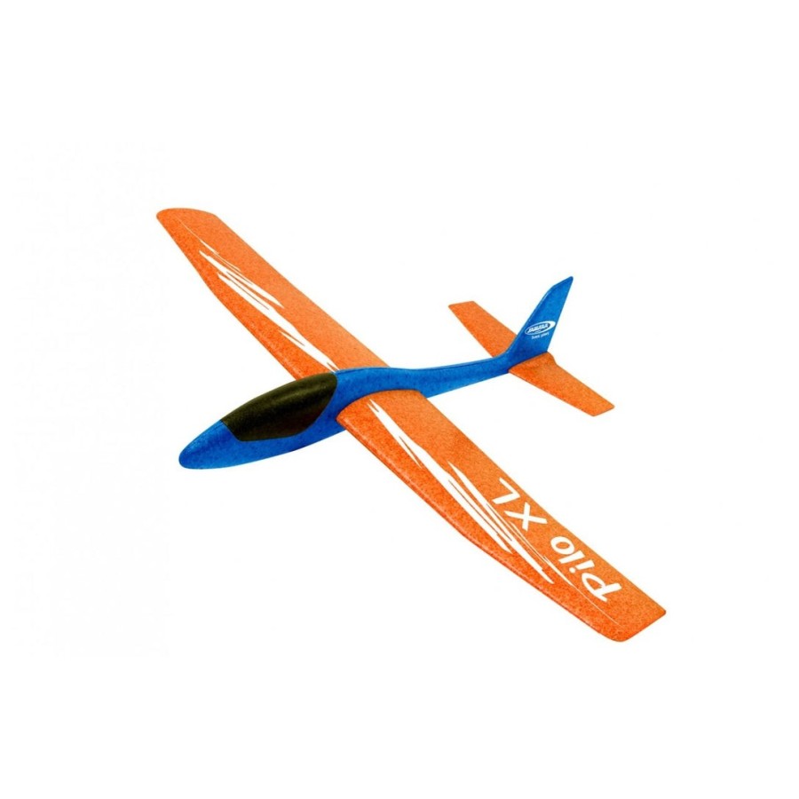 Jamara avión planeador de juguete pilo xl espuma  naranja 8+