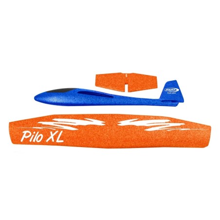 Jamara avión planeador de juguete pilo xl espuma  naranja 8+