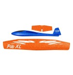Jamara avión planeador de juguete pilo xl espuma  naranja 8+