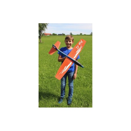 Jamara avión planeador de juguete pilo xl espuma  naranja 8+