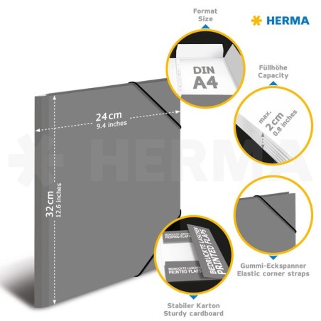 Herma 19276 carpeta de cartón a4 multicolor
