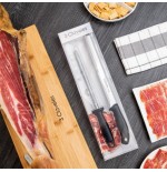 Set chuchillo jamonero evo y chaira b 3 claveles