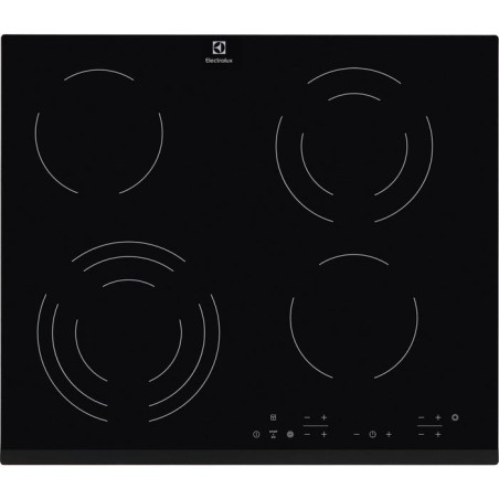Electrolux ehf6343fok hobs negro integrado 60 cm cerámico 4 zona(s)