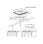Electrolux ehf6343fok hobs negro integrado 60 cm cerámico 4 zona(s)