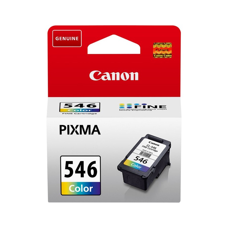 Tinta original canon cl546 tricolor - cl546 ml-8pag-180