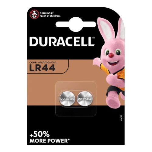 Duracell pila boton alcalina lr44 1.5v blister 2uds a76 / v13ga / 76a
