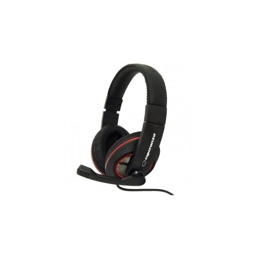 Auriculares  esperanza eh118  alámbrico diadema llamadas/música negro, rojo