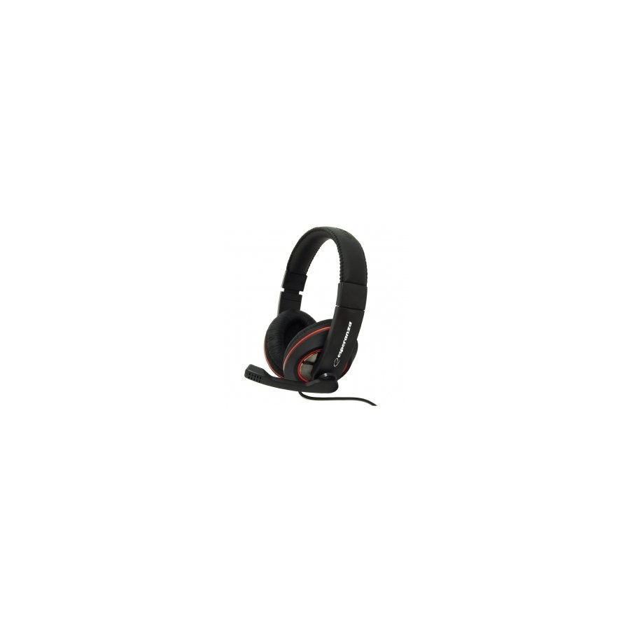 Auriculares  esperanza eh118  alámbrico diadema llamadas/música negro, rojo
