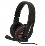 Auriculares  esperanza eh118  alámbrico diadema llamadas/música negro, rojo