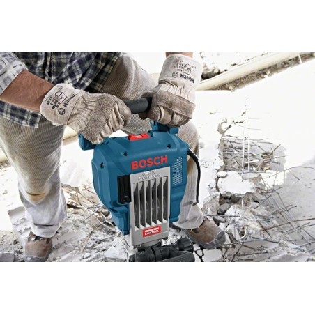 Martillo demoledor bosch professional gsh 16-28 professional azul, 1.750 vatios, carro 611335000