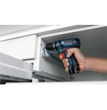 Taladro atornillador inalámbrico bosch gsr 12v-15 professional solo, 12 voltios (azul/negro, sin batería ni cargador) 0601868101