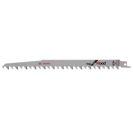 Hoja de sierra de sable bosch professional s 1542 k top para madera, 5 piezas, longitud 240 mm 2608650682