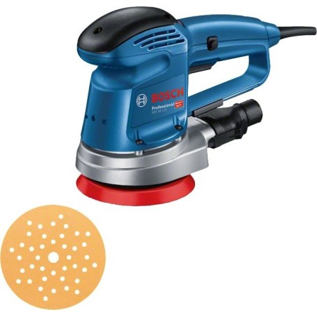 Lijadora excéntrica bosch gex 34-125 professional (azul/negro, 340 vatios) 0601372300