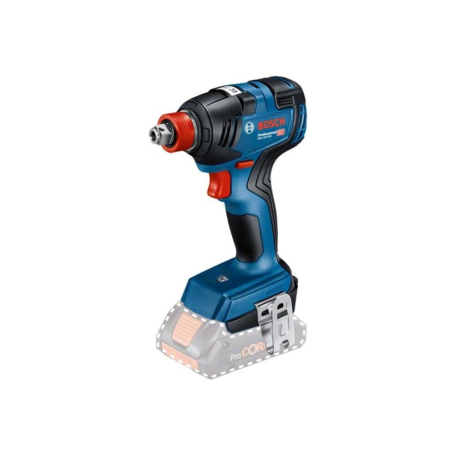 Llave de impacto inalámbrica bosch gdx 18v-200 professional solo, 18 voltios 06019j2205