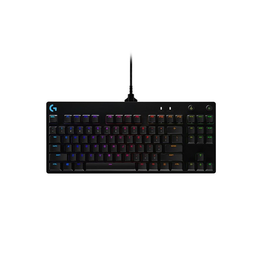 Teclado ingles logitech g pro gaming usb qwerty internacional de ee.uu. negro