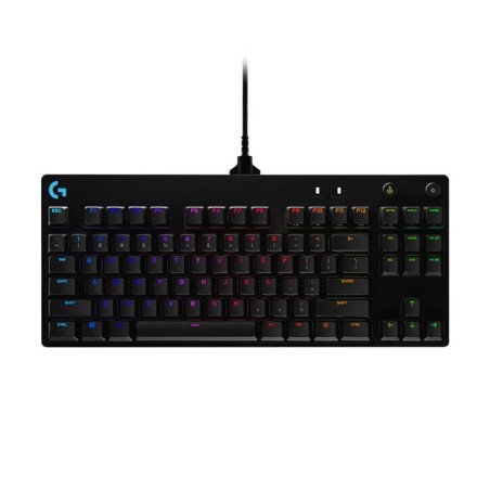 Teclado ingles logitech g pro gaming usb qwerty internacional de ee.uu. negro