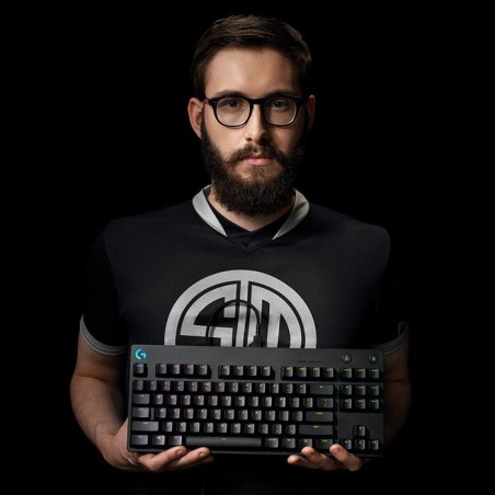 Teclado ingles logitech g pro gaming usb qwerty internacional de ee.uu. negro