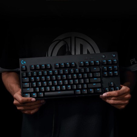 Teclado ingles logitech g pro gaming usb qwerty internacional de ee.uu. negro