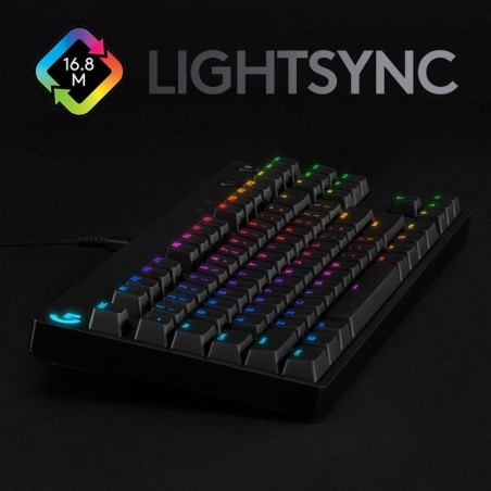 Teclado ingles logitech g pro gaming usb qwerty internacional de ee.uu. negro
