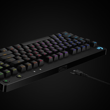 Teclado ingles logitech g pro gaming usb qwerty internacional de ee.uu. negro
