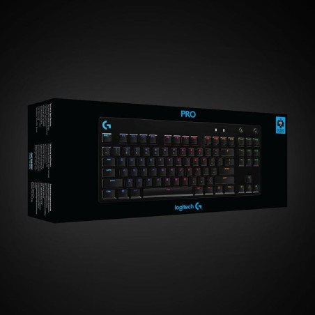 Teclado ingles logitech g pro gaming usb qwerty internacional de ee.uu. negro